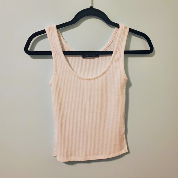 SPORTY White Crop Top - Picture 1 of 1